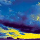 <strong>Sky-blue</strong><br />B 100 x H 70 cm, Pigmentfarben/Acryl/Leinwand